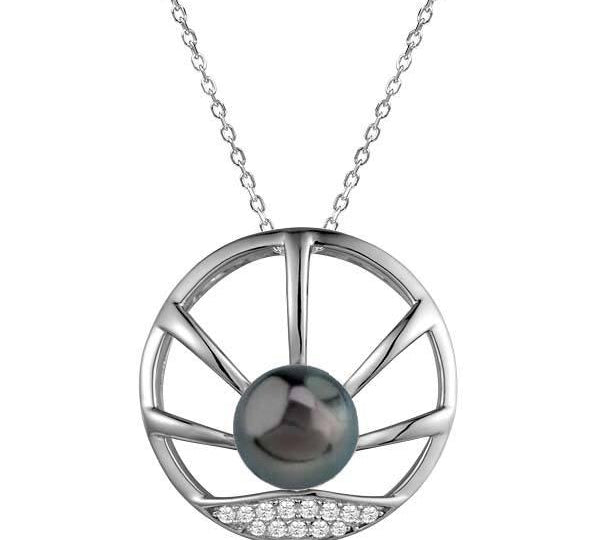 Pearl Sun Beams Eternity Pendant Pendant Island by Koa Nani Tahitian Pearl 