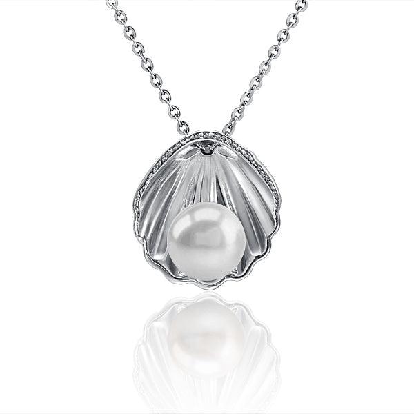 Pearl Surf Shell Pendant Pendant Island by Koa Nani Freshwater Pearl 