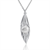 Pearl Ti Leaf Pendant Pendant Island by Koa Nani Freshwater Pearl 