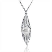 Pearl Ti Leaf Pendant Pendant Island by Koa Nani Freshwater Pearl 