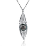 Pearl Ti Leaf Pendant Pendant Island by Koa Nani Tahitian Pearl 