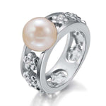 Pearl Uki Uki Lei Ring Ring Island by Koa Nani 5.0 Akoya Pearl 