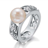 Pearl Uki Uki Lei Ring Ring Island by Koa Nani 5.0 Akoya Pearl 