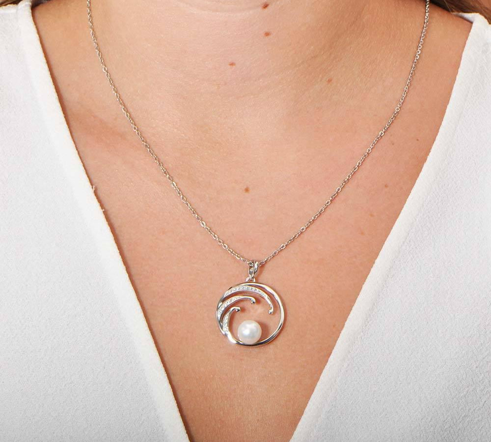 Pearl Wave of Love Pendant Pendant Island by Koa Nani 