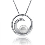 Pearl Wave Pendant Pendant Island by Koa Nani Freshwater Pearl 