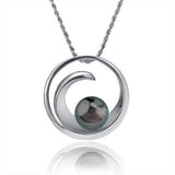 Pearl Wave Pendant Pendant Island by Koa Nani Tahitian Pearl 