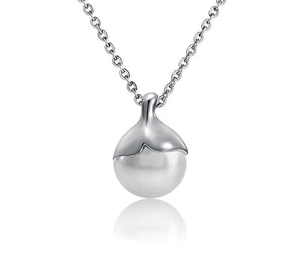 Pearl Whale Tail Pendant Pendant Island by Koa Nani Freshwater Pearl 