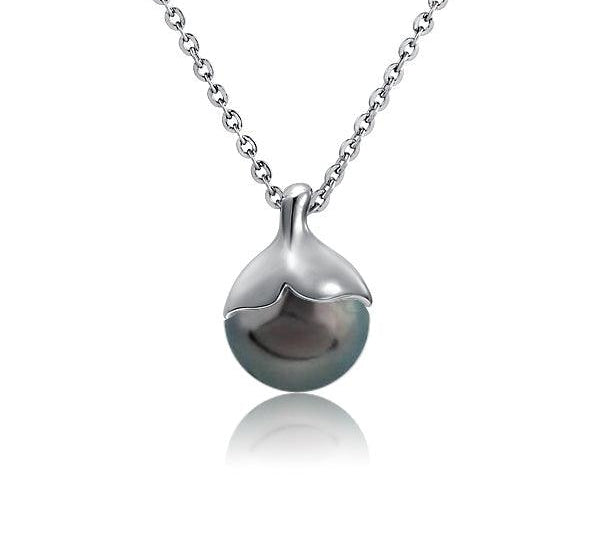 Pearl Whale Tail Pendant Pendant Island by Koa Nani Tahitian Pearl 