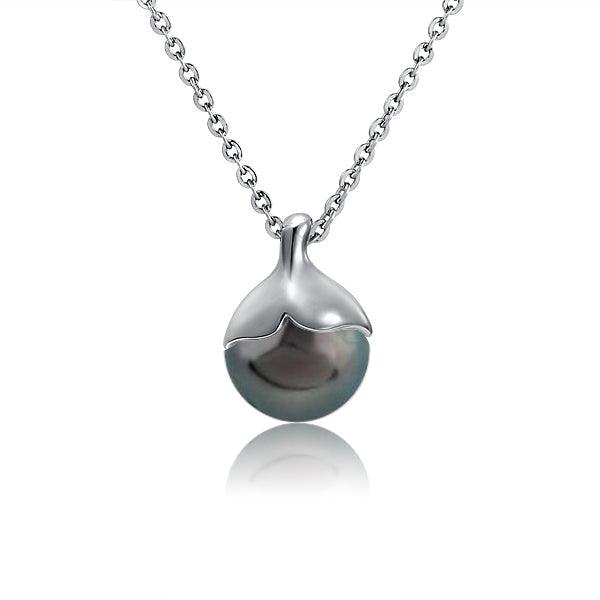 Pearl Whale Tail Pendant Pendant Island by Koa Nani Tahitian Pearl 