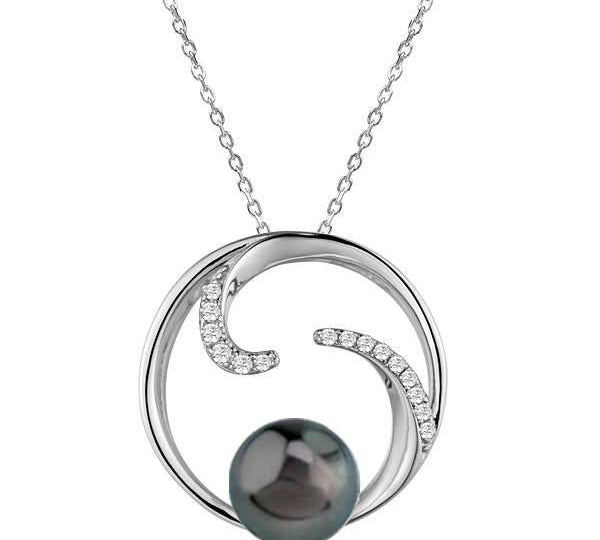 Pearl Where Oceans Meet Pendant Pendant Island by Koa Nani Tahitian Pearl 