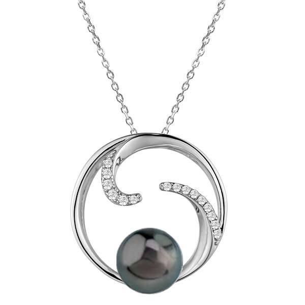 Pearl Where Oceans Meet Pendant Pendant Island by Koa Nani Tahitian Pearl 