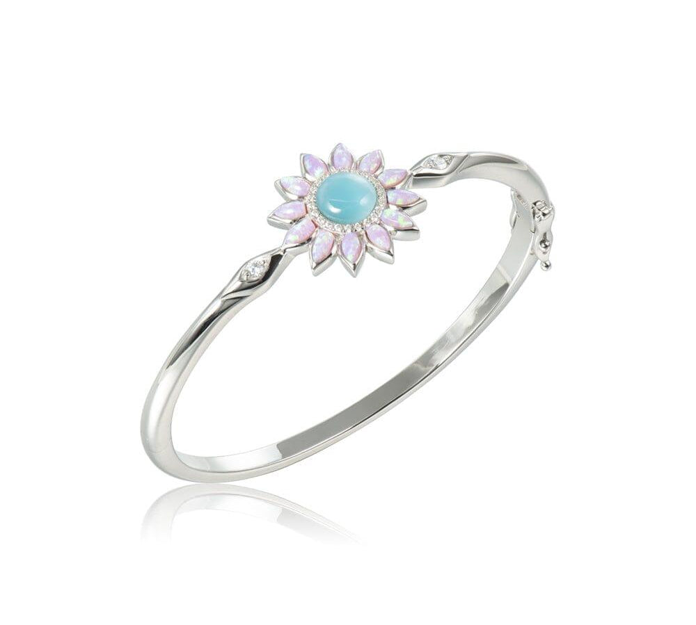 Pink Opalite Sunflower Bangle Bangle Island by Koa Nani 