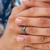 Plumeria Engraved Ring Ring Island by Koa Nani 