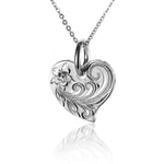 Plumeria Lani Heart Pendant Pendant Island by Koa Nani 