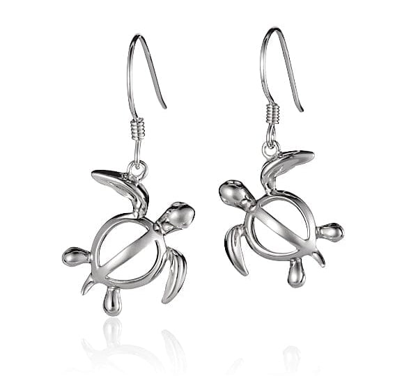 Polynesian Honu Hook Earrings Earrings Island by Koa Nani 