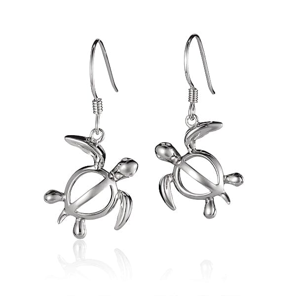 Polynesian Honu Hook Earrings Earrings Island by Koa Nani 