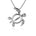 The picture shows a 14K white gold polynesian sea turtle pendant.
