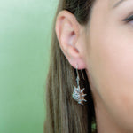 The picture shows a 925 sterling silver queen conch shell hook earring.