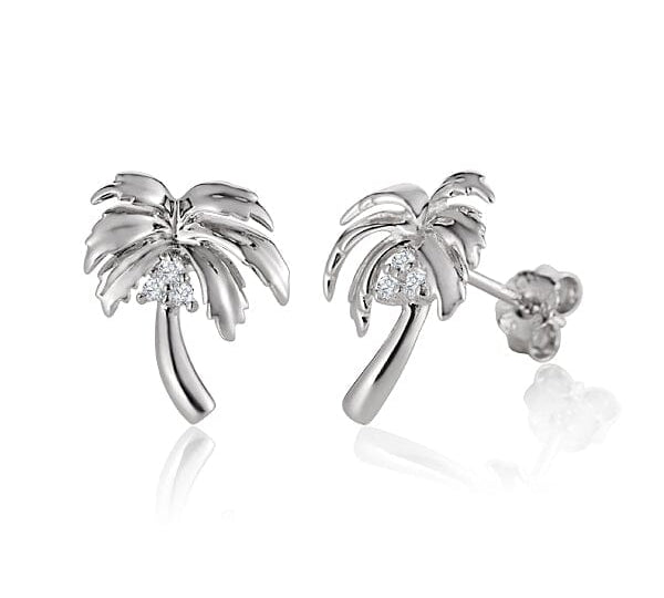 Queen Palm Tree Earrings Earrings Island by Koa Nani 