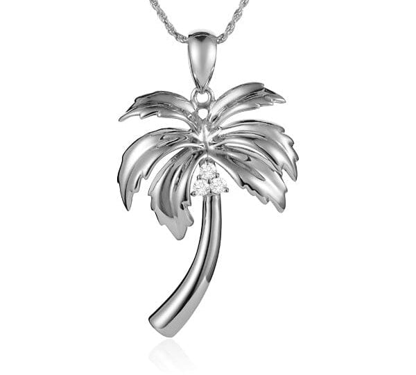 Queen Palm Tree Pendant Pendant Island by Koa Nani Medium 
