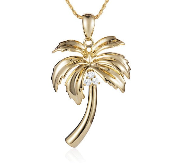 Queen Palm Tree Pendant Pendant Island by Koa Nani Large 