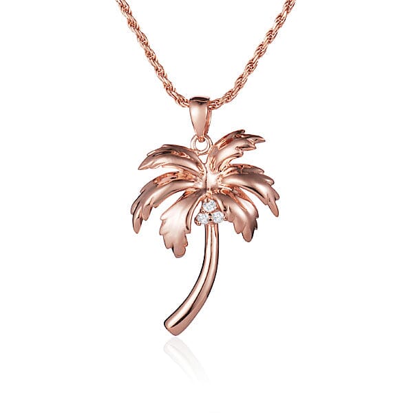 Queen Palm Tree Pendant Pendant Island by Koa Nani Extra Small 