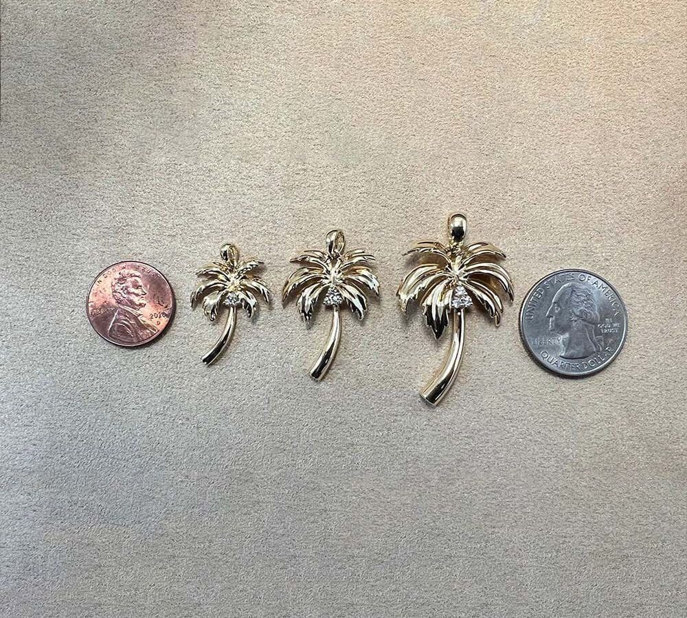 Queen Palm Tree Pendant Pendant Island by Koa Nani 