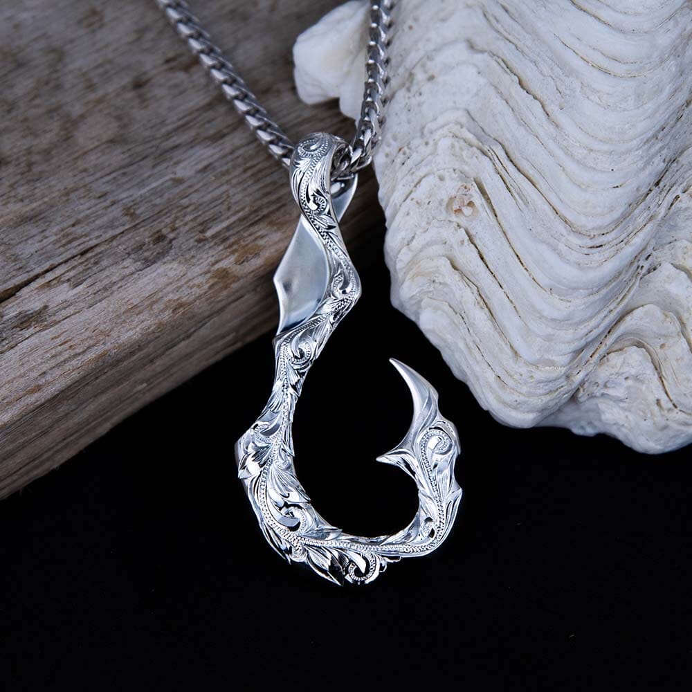 Reaper's Fishhook Pendant Pendant Island by Koa Nani 