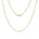 In this picture there is a yellow gold rolo chain.