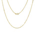 In this picture there is a yellow gold rolo chain.