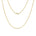 In this photo there is a yellow gold rolo chain.