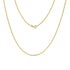 In this photo there is a yellow gold rolo chain.