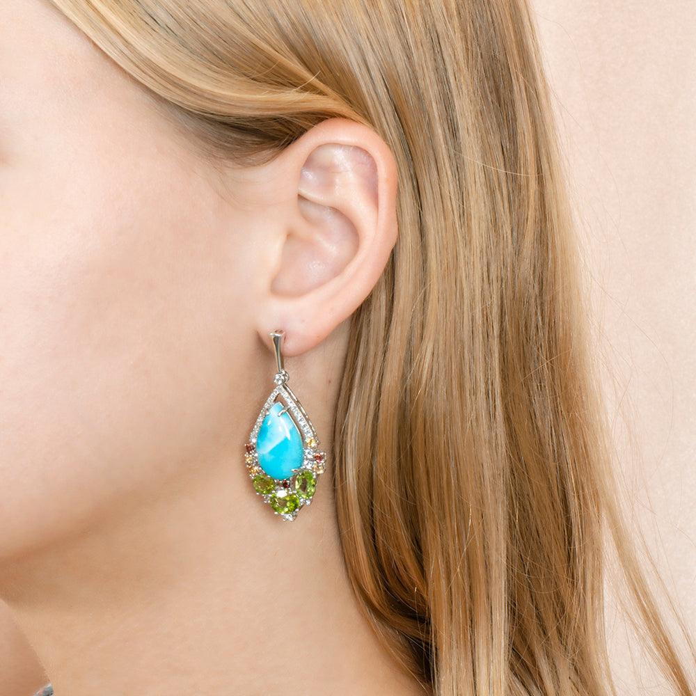 Royal Larimar Earrings Earrings Island by Koa Nani 