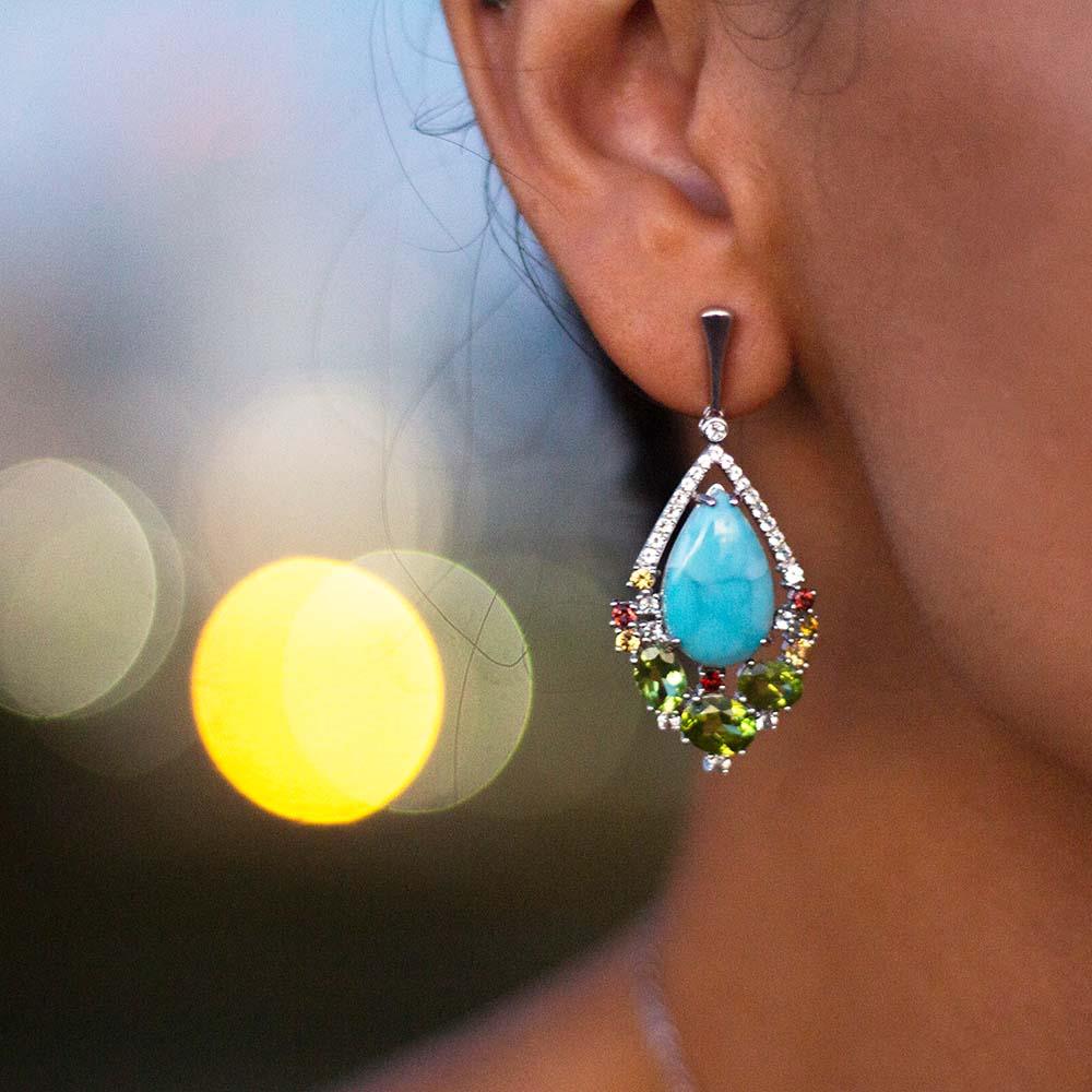 Royal Larimar Earrings Earrings Island by Koa Nani 