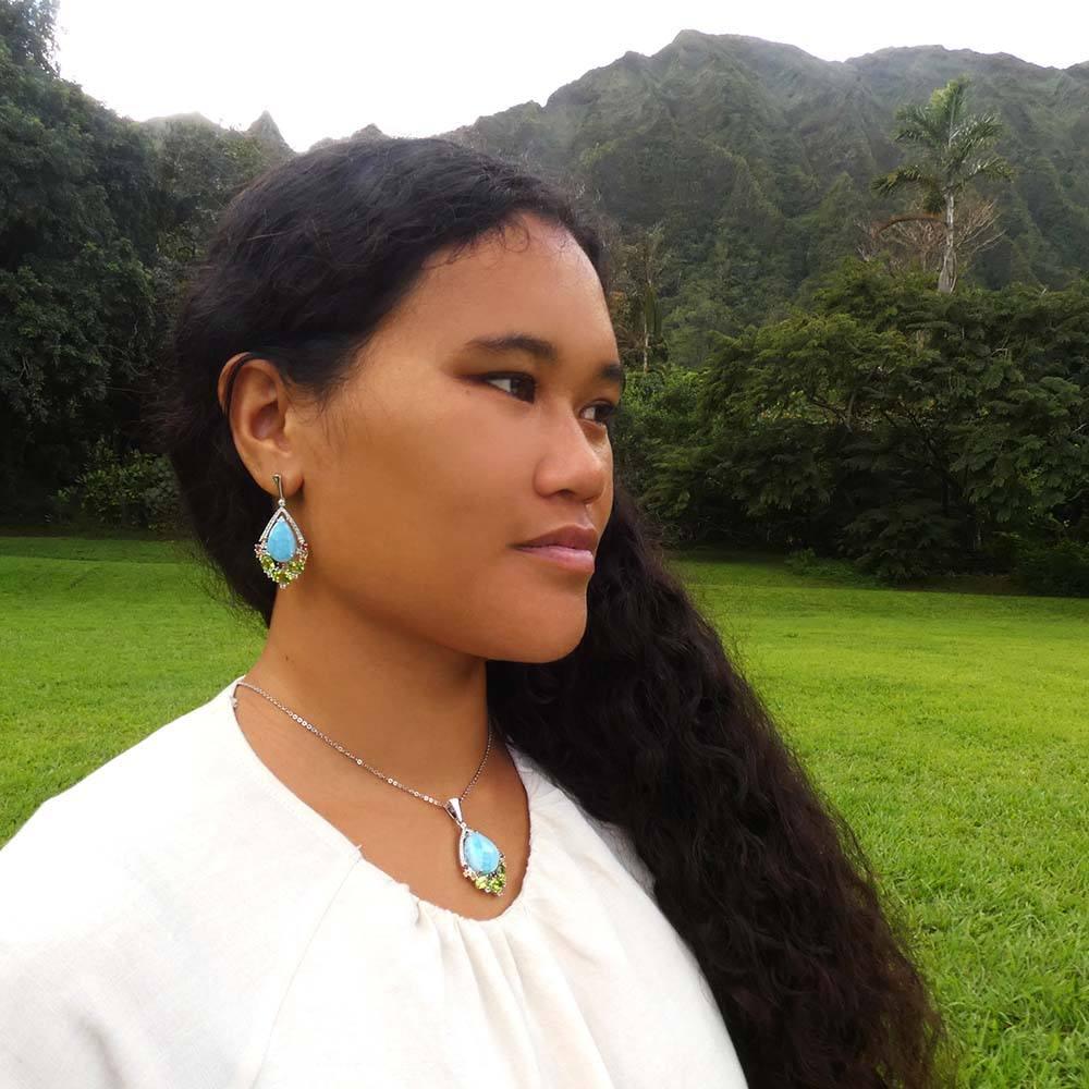 Royal Larimar Earrings Earrings Island by Koa Nani 