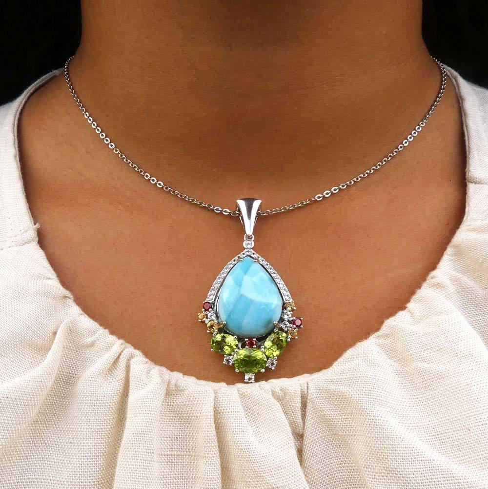 Royal Larimar Pendant Pendant Island by Koa Nani 