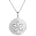 The picture shows a 14K white gold cut out sand dollar pendant.