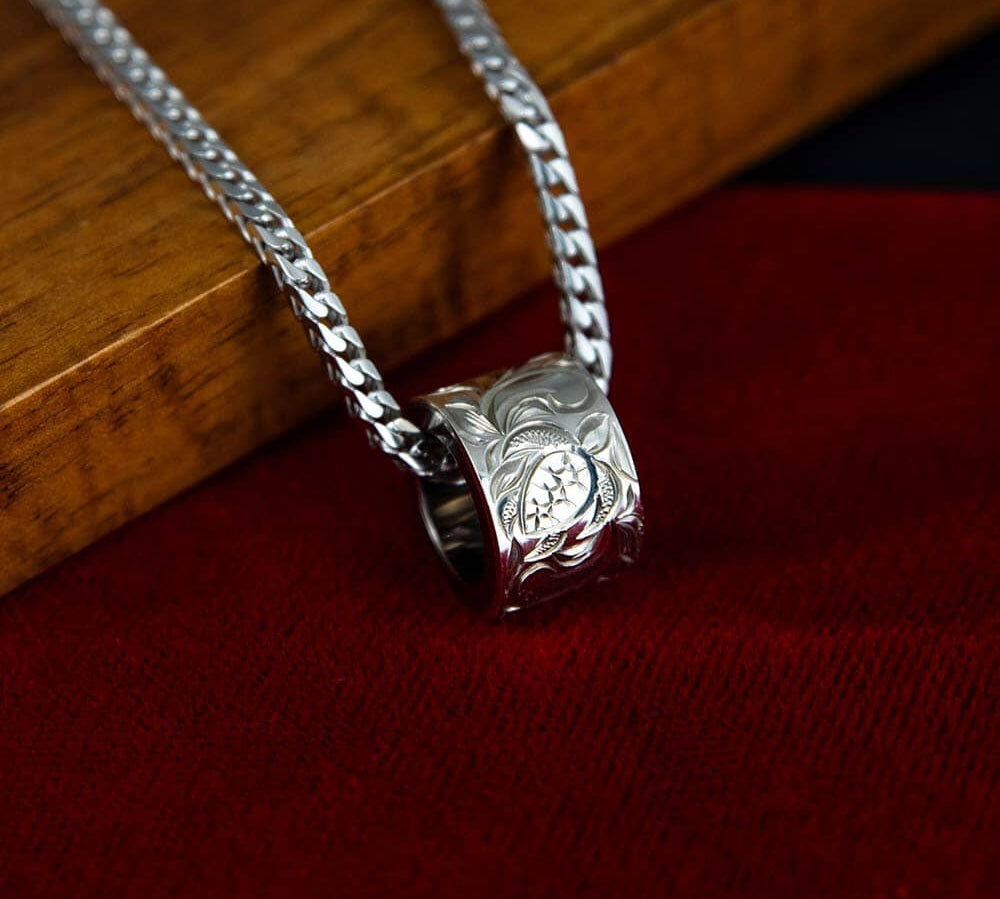 Sea Turtle Barrel Pendant Pendant Island by Koa Nani 