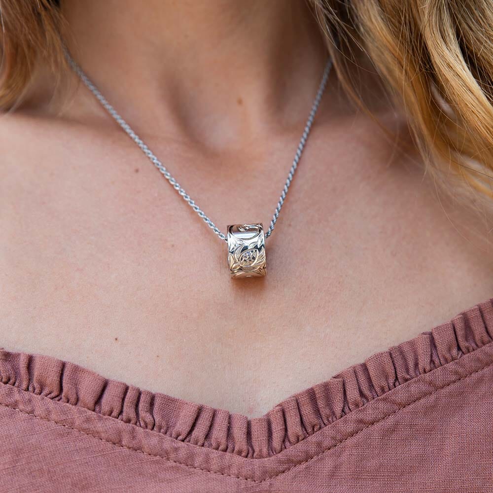 Sea Turtle Barrel Pendant Pendant Island by Koa Nani 