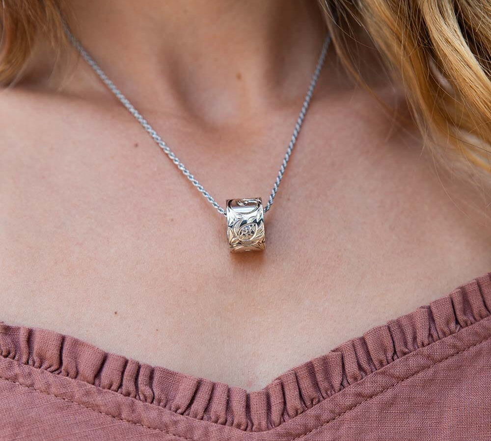 Sea Turtle Barrel Pendant Pendant Island by Koa Nani 