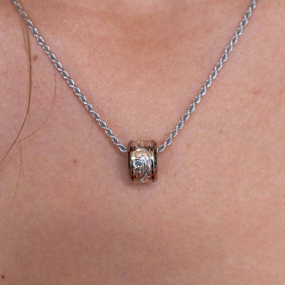 Smooth Edge Sea Turtle Barrel Pendant Pendant Island by Koa Nani 