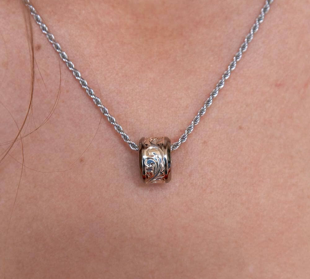 Smooth Edge Sea Turtle Barrel Pendant Pendant Island by Koa Nani 