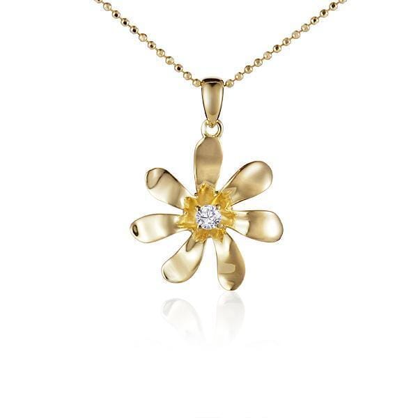 Tiare Flower Pendant Pendant Island by Koa Nani Small 