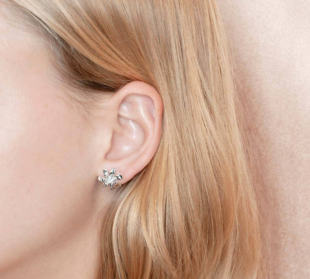 Tiare Flower Stud Earrings Earrings Island by Koa Nani 