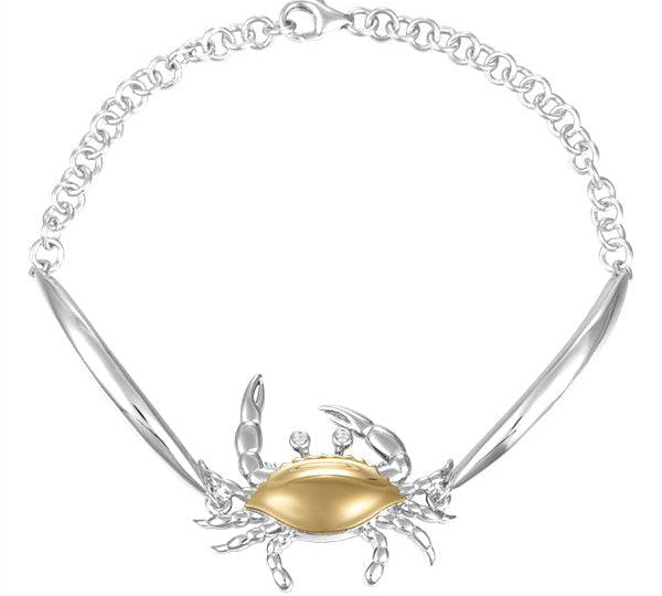Two-Tone Blue Crab Bracelet Bracelet Island by Koa Nani 