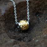 Two-Tone Engraved Barrel Pendant Pendant Island by Koa Nani 