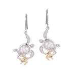 Two-Tone Honu Aumakua Earrings Earrings Island by Koa Nani 
