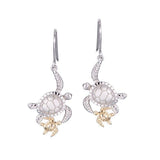 Two-Tone Honu Aumakua Earrings Earrings Island by Koa Nani 
