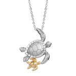 Two-Tone Honu Aumakua Pendant Pendant Island by Koa Nani 