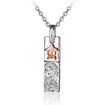 Two-Tone Honu Bar Pendant Pendant Island by Koa Nani 
